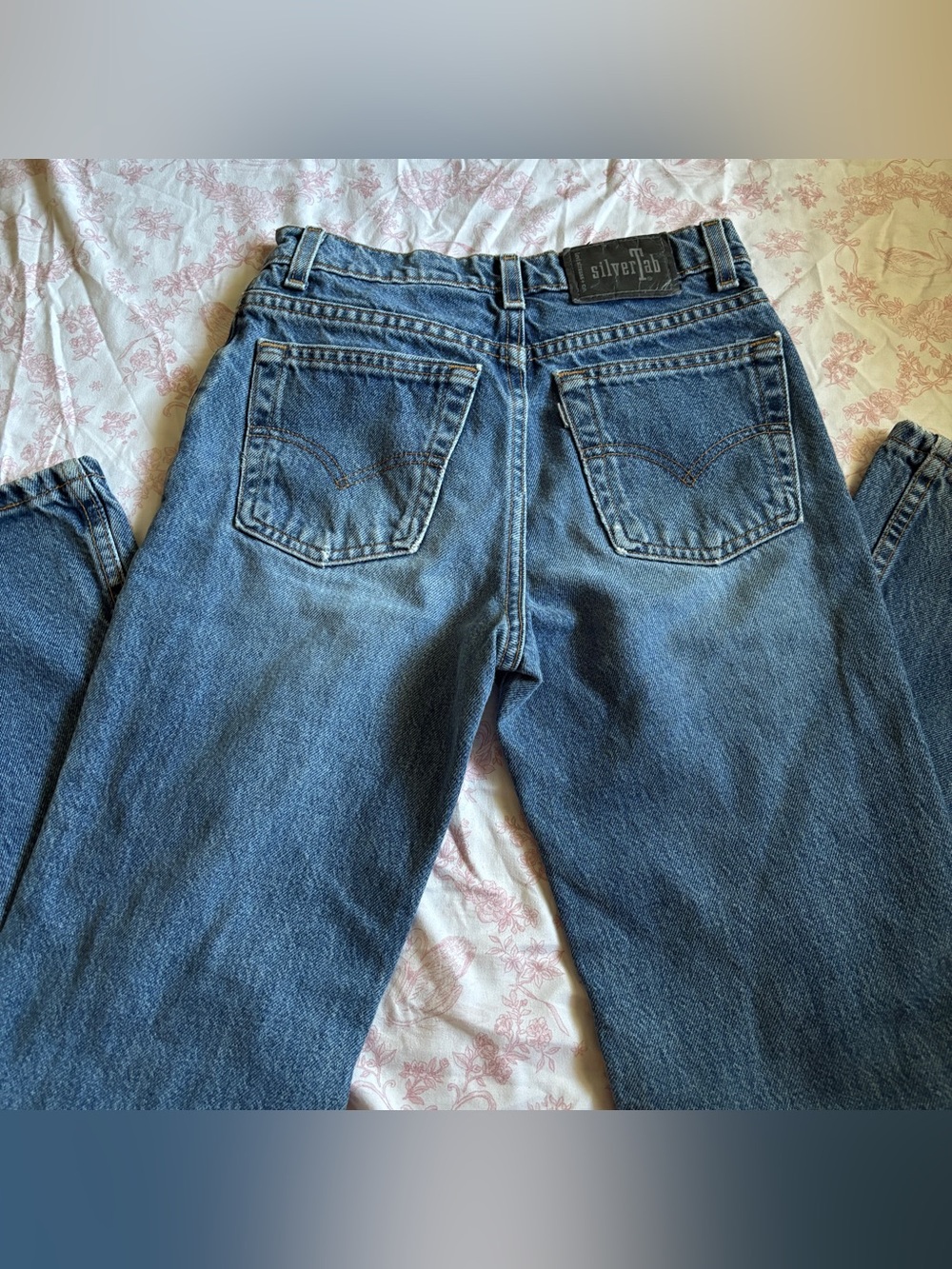 Vintage Levi's silver tab flares-a-lot denim jeans pants